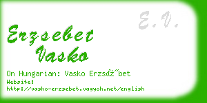 erzsebet vasko business card